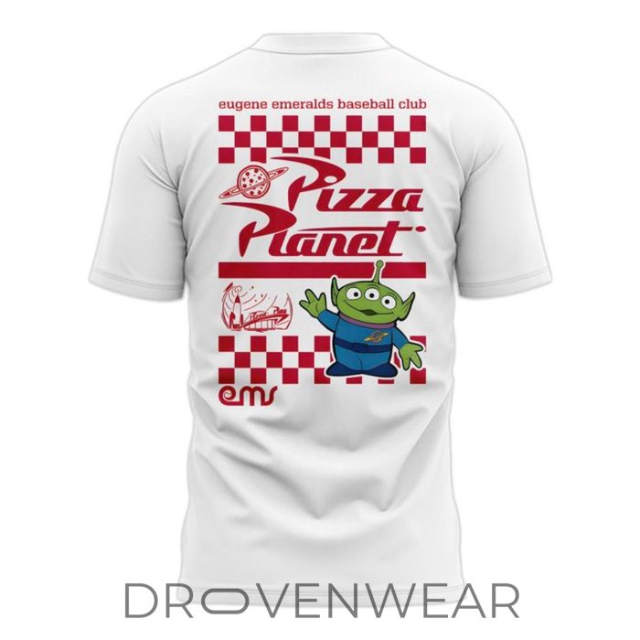 Eugene Emeralds x Toy Story Pizza Planet White Special Shirt - Image 3