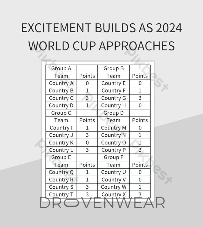 Excitement Builds for the World Cup Game Your Complete Guide by Drovenwear.com