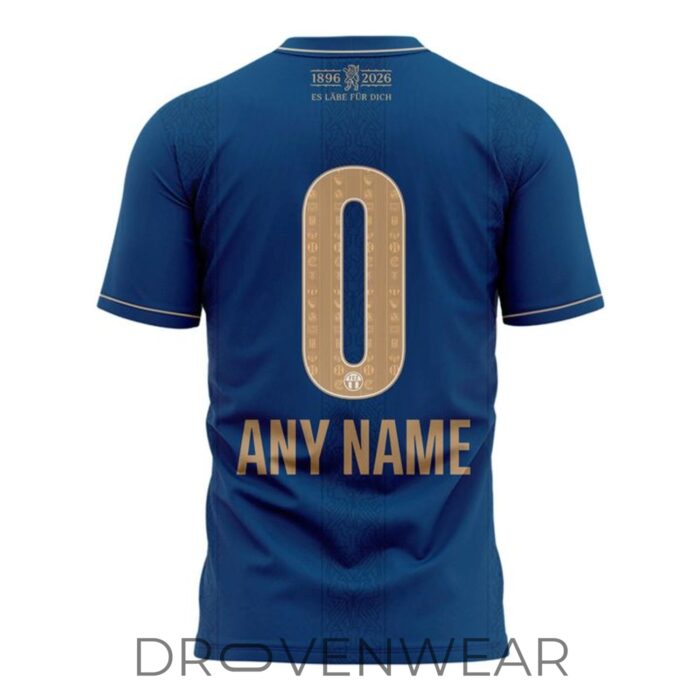 FC Zürich 130th Anniversary 2026 Custom Name & Number Football Jersey - Image 3