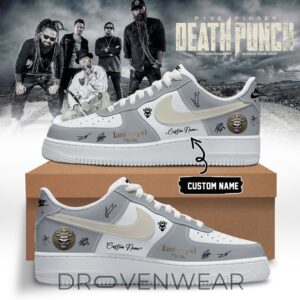 Five Finger Death Punch hits Me Tour 2026 Signed AF1 by Drovenwear.com