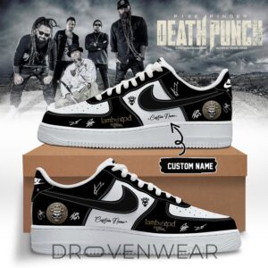 Five Finger Death Punch hits Me Tour 2026 Signed AF1 Ver2 by Drovenwear.com
