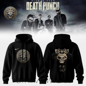 Five Finger Death Punch hits Me Tour 2026 Signed Hoodie Ver2 by Drovenwear.com