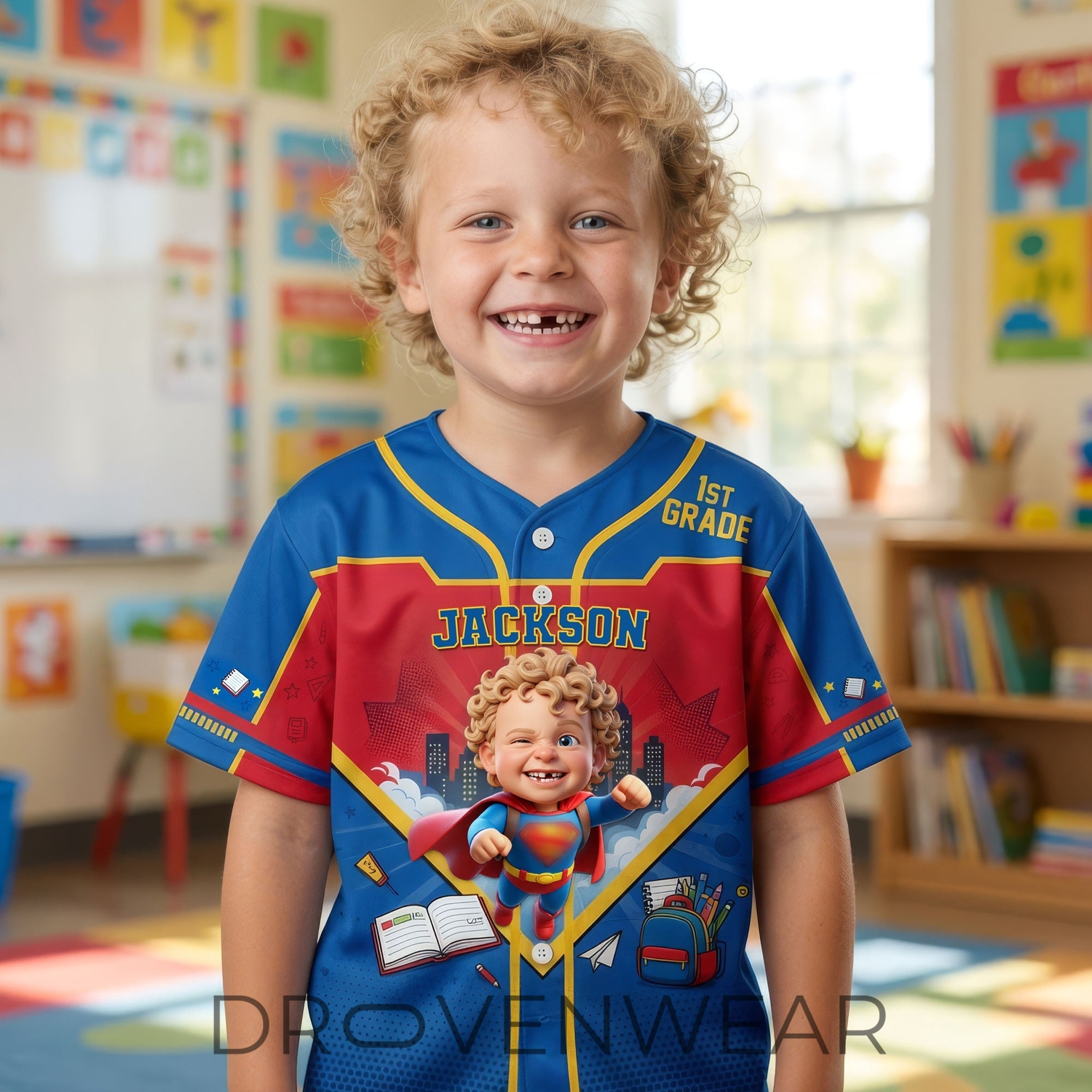 Flying To Back To School Kid Baseball Jersey - Custom Photo Gifts For Kids 04qhti Flying To Back To School Kid Baseball Jersey - Custom Photo Gifts For Kids 04qhti