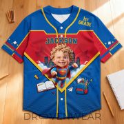 Flying To Back To School Kid Baseball Jersey - Custom Photo Gifts For Kids 04qhti - Image 2