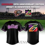 Fresno Grizzlies 25th Anniversary Downtown Edition Baseball Jersey - Image 3