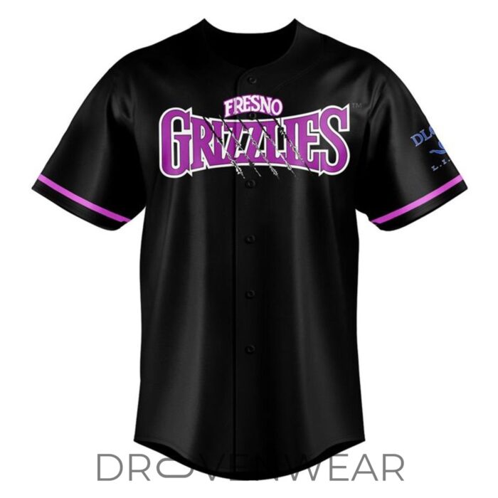 Fresno Grizzlies 25th Anniversary Edition Downtown Baseball Jersey - Image 2