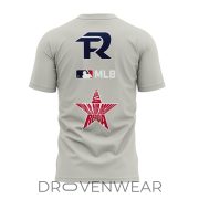 Fuerza Regida x MLB This Is Our Dream Stadium Tour 2026 Gray Shirt - Image 3
