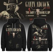 Gavin Adcock Steer Skull distressed Fleece Hoodie