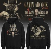 Gavin Adcock Steer Skull distressed Fleece Hoodie - Image 2
