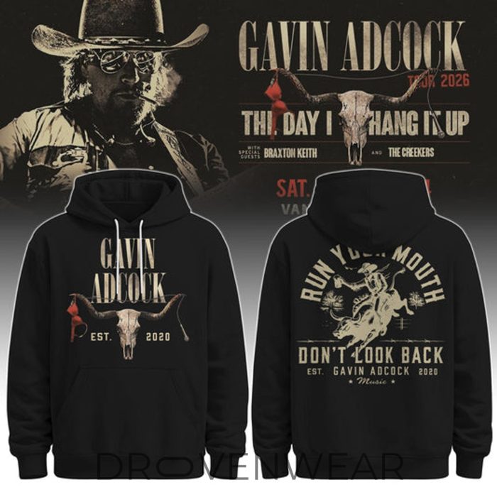 Gavin Adcock Steer Skull distressed Fleece Hoodie - Image 2