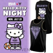Golden State Valkyries Hello Kitty Night 2026 Black Basketball Jersey
