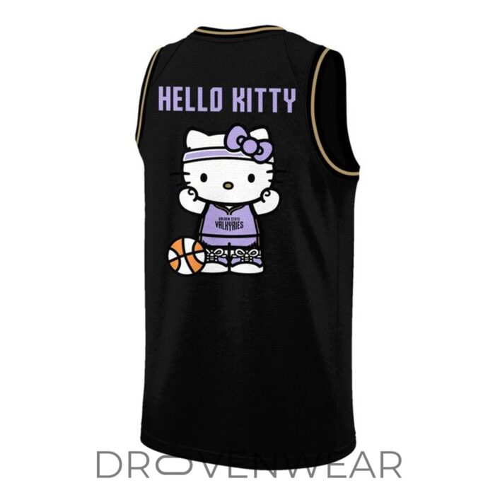Golden State Valkyries Hello Kitty Night 2026 Black Basketball Jersey - Image 3
