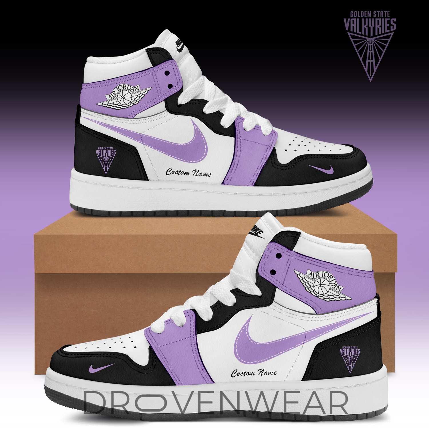 Golden State Valkyries WNBA Nike Air Jordan 1 Mid Custom Shoes For Fans Golden State Valkyries WNBA Nike Air Jordan 1 Mid Custom Shoes For Fans