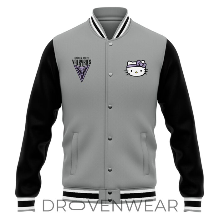 Golden State Valkyries x Hello Kitty 2026 Limited Edition Varsity Jacket - Image 2
