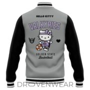 Golden State Valkyries x Hello Kitty 2026 Limited Edition Varsity Jacket - Image 3