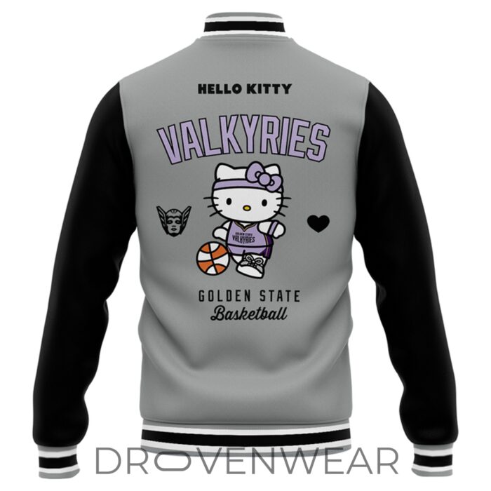 Golden State Valkyries x Hello Kitty 2026 Limited Edition Varsity Jacket - Image 3