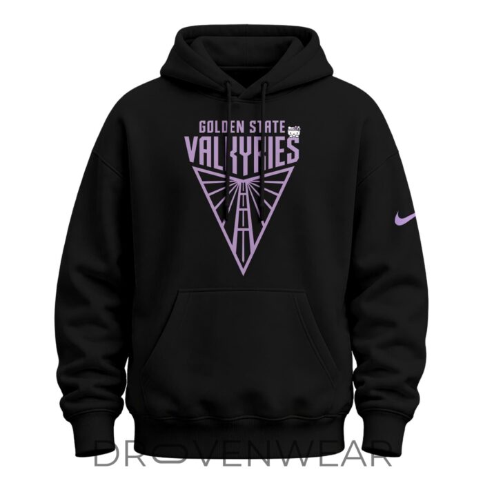 Golden State Valkyries x Hello Kitty Black Special Edition Hoodie 2026 - Image 5