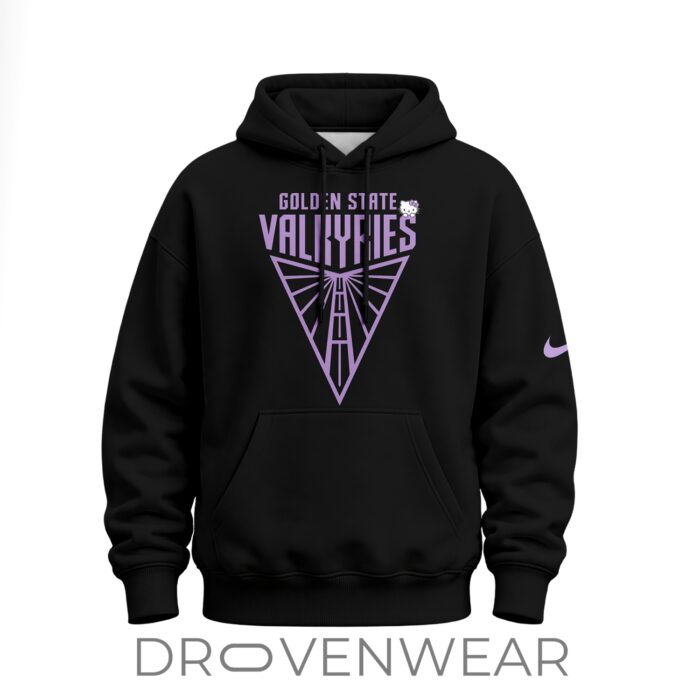 Golden State Valkyries x Hello Kitty Collector Black Hoodie 2026 - Image 5