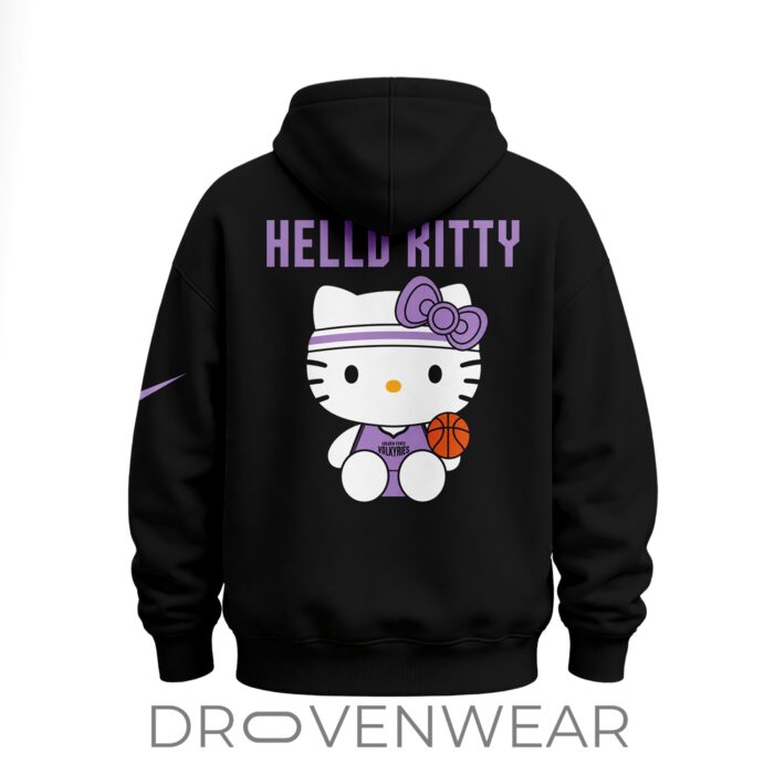 Golden State Valkyries x Hello Kitty Collector Black Hoodie 2026 - Image 6