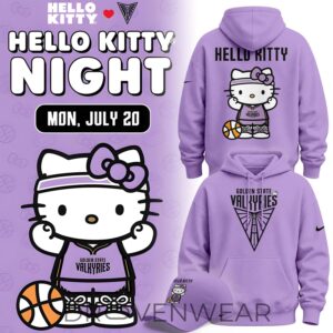 Golden State Valkyries x Hello Kitty Limited Fan Hoodie 2026 by Drovenwear.com