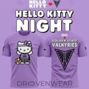 Golden State Valkyries x Hello Kitty Purple Limited Edition T-Shirt 2026