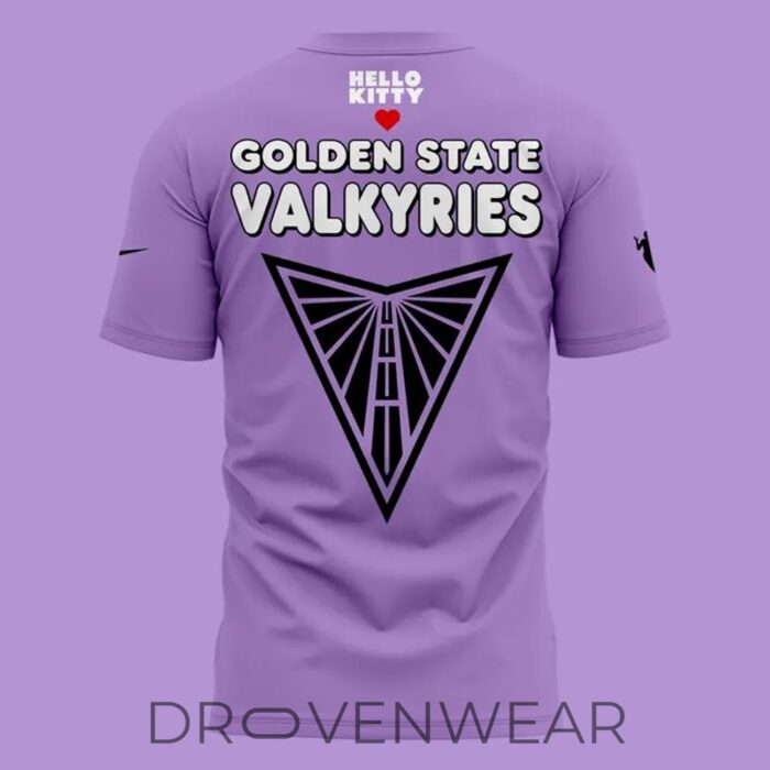 Golden State Valkyries x Hello Kitty Purple Limited Edition T-Shirt 2026 - Image 4