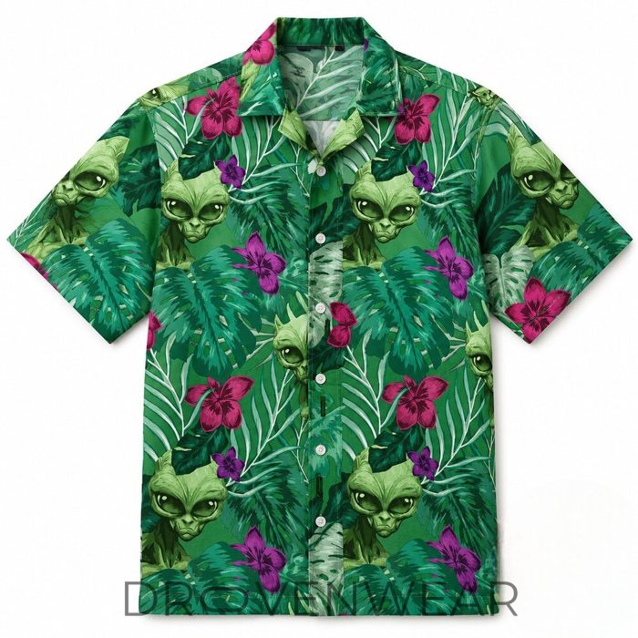 Grand Theft Auto VI GTA 6 Cal Hampton Alien Tropical Hawaiian Shirt - Image 2