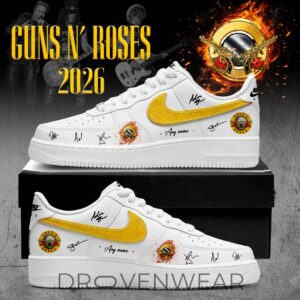 Guns N Roses X World Tour 2026 AF1 by Drovenwear.com