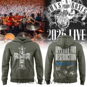 Guns N Roses X World Tour 2026 Hoodie Ver2 by Drovenwear.com