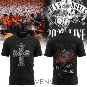 Guns N Roses X World Tour 2026 Tshirt by Drovenwear.com