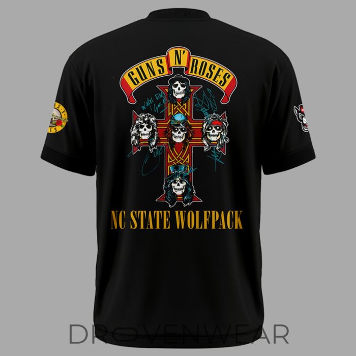 Guns N' Roses x NC State Wolfpack Carter-Finley Stadium 2026 Shirt - Image 3