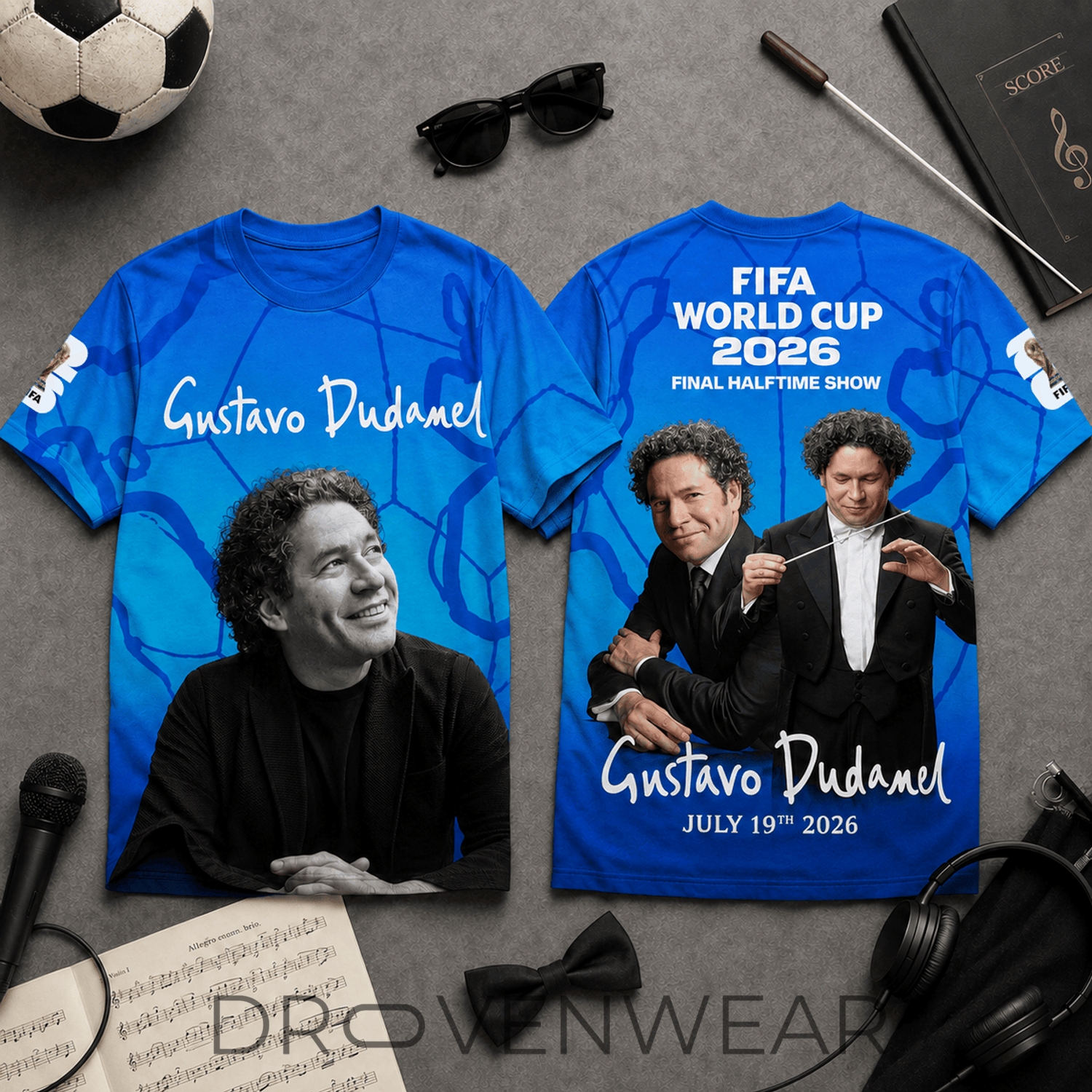 Gustavo Dudamel FIFA World Cup 2026 Final Halftime Show Commemorative Shirt Gustavo Dudamel FIFA World Cup 2026 Final Halftime Show Commemorative Shirt
