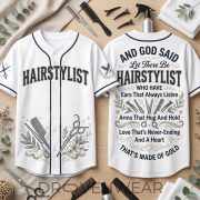 HAIRSTYLIST And God Said Let There Be Baseball Jersey