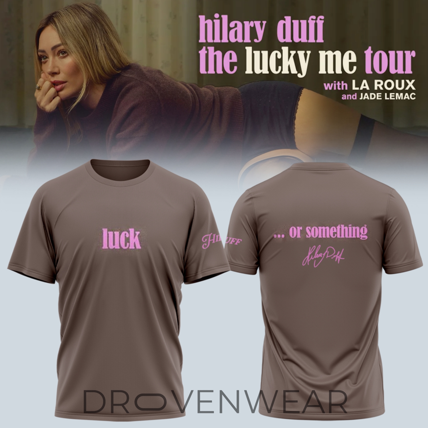 Hilary Duff The Lucky Me Tour 2026 Signature Limited T-Shirt Collection V2 Hilary Duff The Lucky Me Tour 2026 Signature Limited T-Shirt Collection V2