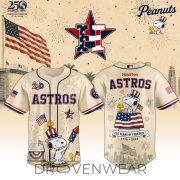 Houston Astros Special Peanuts USA 250th Anniversary 2026 Limited Edition Baseball Jersey