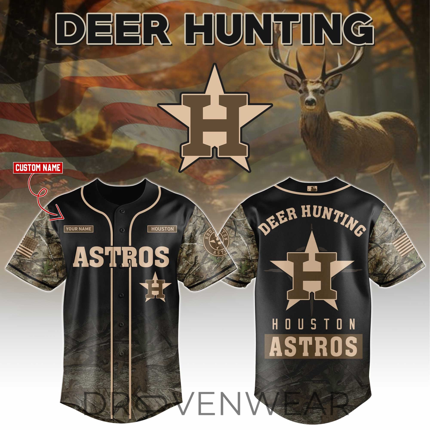 Houston Astros x Deer Hunting Limited Edition Jersey Houston Astros x Deer Hunting Limited Edition Jersey