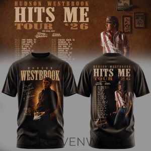 Hudson Westbrook Hits Me Tour 26 Limited Edition TShirt by Drovenwear.com