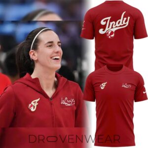 Indiana Fever 2026 Caitlin Clark Signature Fan Graphic TShirt by Drovenwear.com