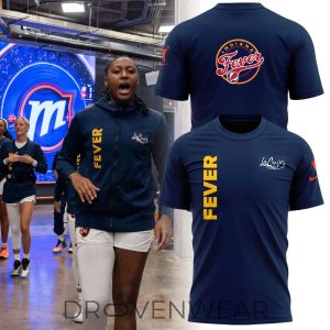 Indiana Fever 2026 LaCroix Matching Navy Blue Sports Shirt by Drovenwear.com