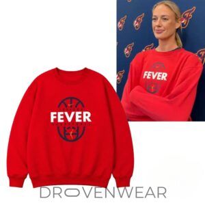 Indiana Fever Sophie Cunningham Red Sweatshirt 2026 by Drovenwear.com