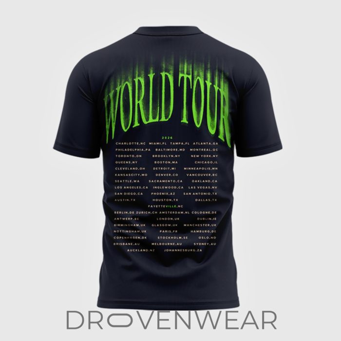 J. Cole The Fall-Off World Tour 2026 Limited Edition Shirt - Image 3