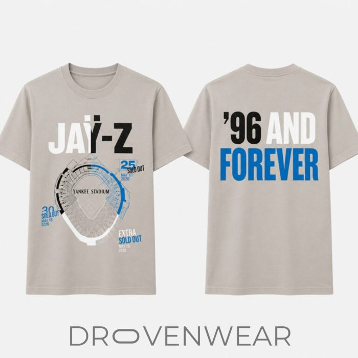 JAY-Z 96 And Forever Yankee Stadium 2026 Shirt - Image 2
