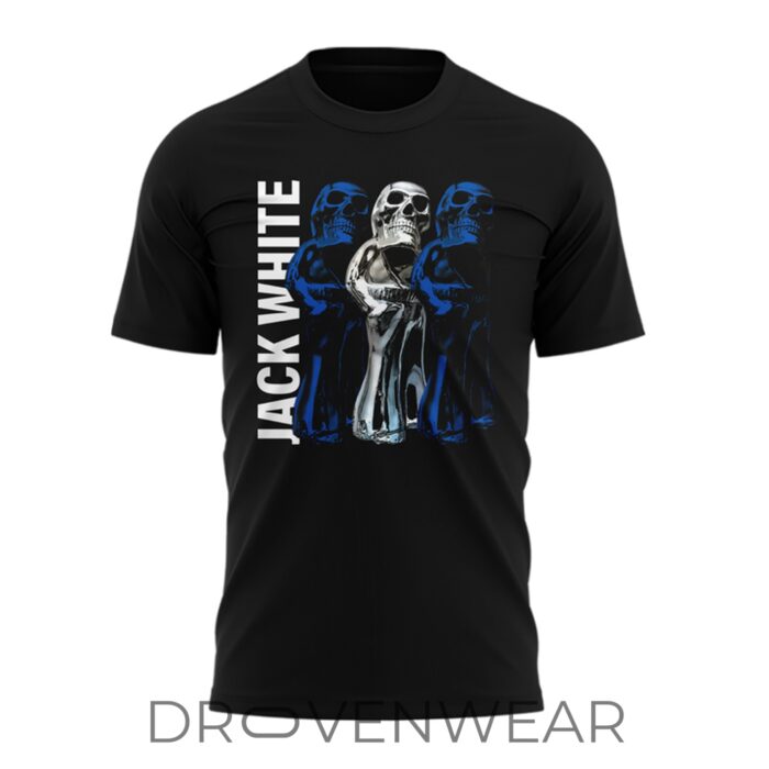 Jack White 2026 Live Concert Tour Black Graphic Tee - Image 2