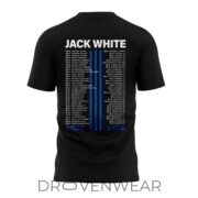 Jack White 2026 Live Concert Tour Black Graphic Tee - Image 3