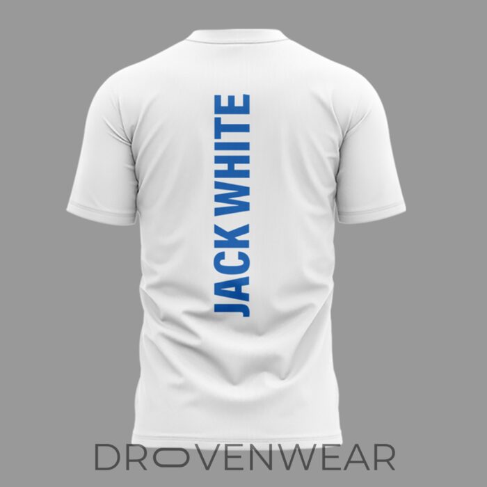 Jack White 2026 Live Concert Tour White Graphic T-Shirt - Image 3