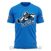Jacksonville Icemen 10th Anniversary Blue Logo Commemorative Shirt - Image 2