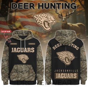 Jacksonville Jaguars Deer Hunting Limited Edition Hoodie by Drovenwear.com