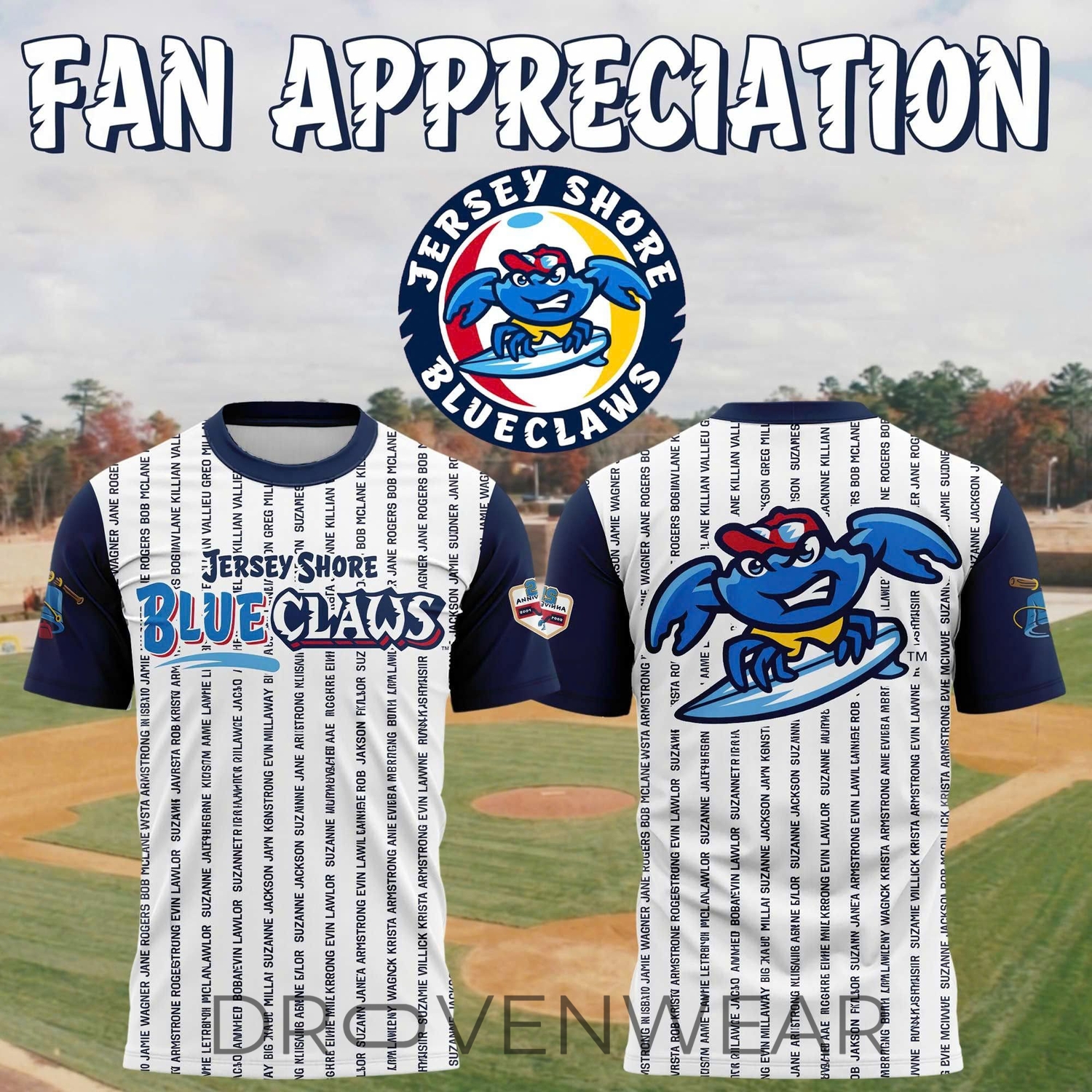 Jersey Shore BlueClaws Fan Appreciation 2026 Limited Edition Shirt Jersey Shore BlueClaws Fan Appreciation 2026 Limited Edition Shirt