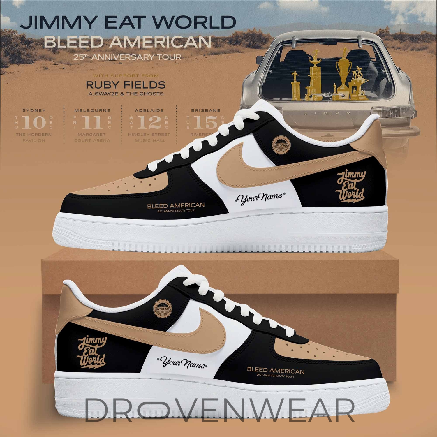 Jimmy Eat World - Bleed American 25 Years AF1 Shoes Jimmy Eat World - Bleed American 25 Years AF1 Shoes