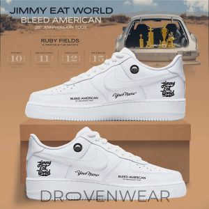 Jimmy Eat World Bleed American 25 Years AF1 Shoes V2 by Drovenwear.com